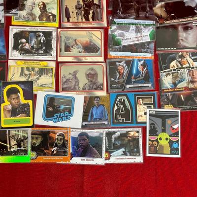 STAR WARS TRADING CARDS AND NUMBERED CARDS