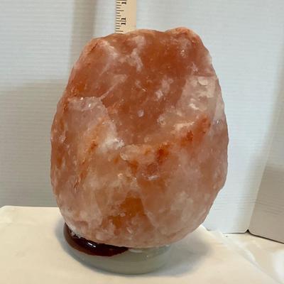 Large Himalayan Salt Lamp, heavy marble base