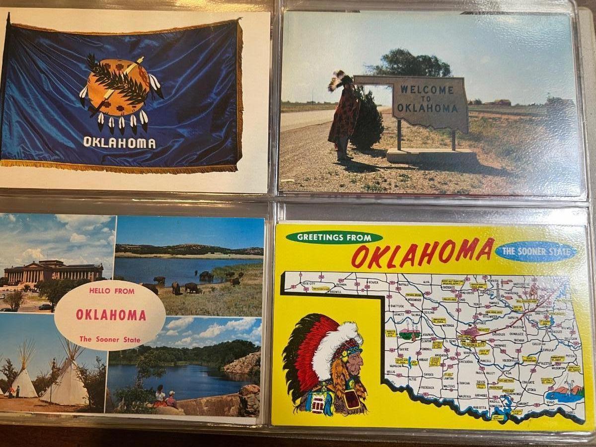 Vintage Oklahoma postcard album | EstateSales.org