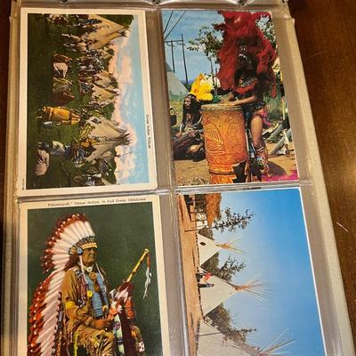 Vintage Oklahoma postcard album