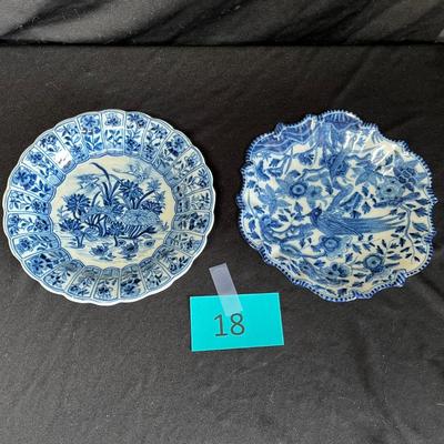 Antique Blue & White Plates