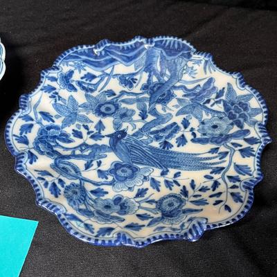 Antique Blue & White Plates