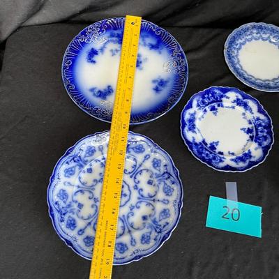 Assorted Flow Blue Plates