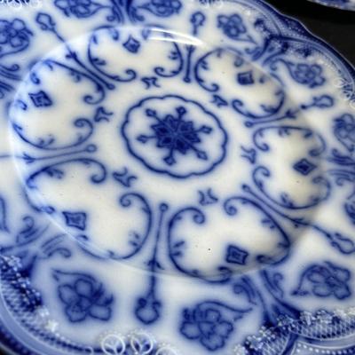Assorted Flow Blue Plates