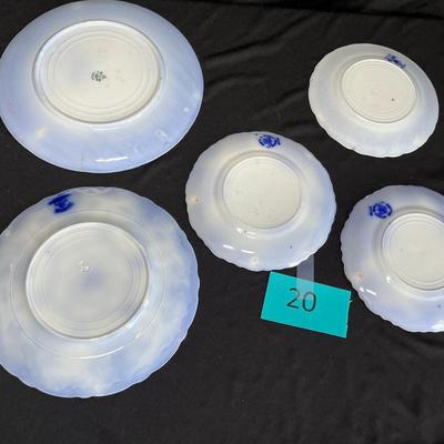 Assorted Flow Blue Plates
