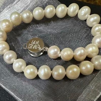 Helzberg's Authentic Pearl Bracelet, I Am Loved