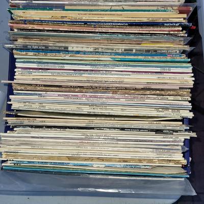 Milk crate full of records great shape