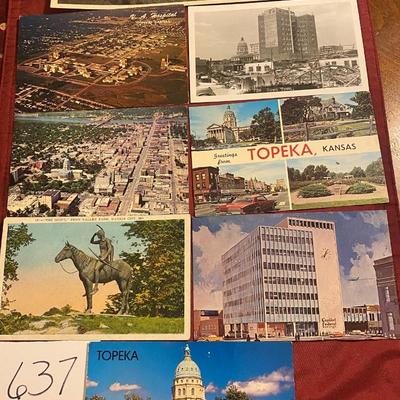 Vintage Topeka Ks Postcards