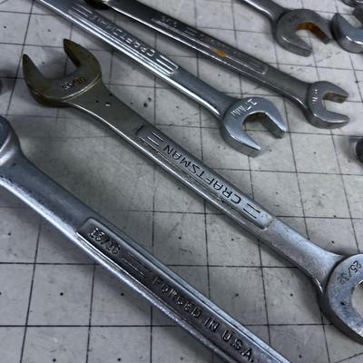WRENCHES: SAE, Craftsman etc. Good PILE 