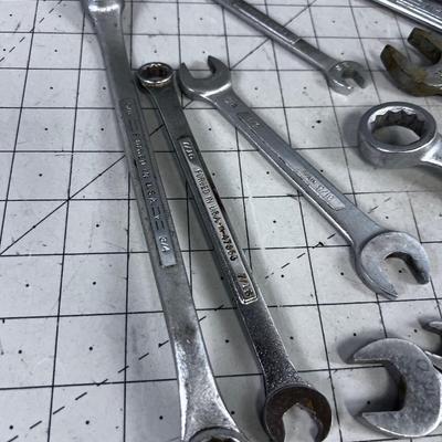 WRENCHES: SAE, Craftsman etc. Good PILE 