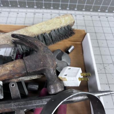 Another Mixed Tray of Tools: Screw Driver, Wrench, Hammer 