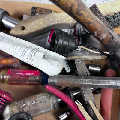 Another Mixed Tray of Tools: Screw Driver, Wrench, Hammer 