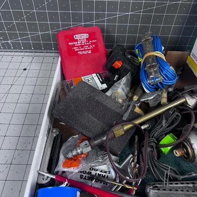 Tray of Garage Cleanout