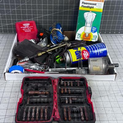 Tray of Garage Cleanout