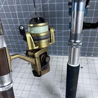 Vintage Fishing Poles w/Reels