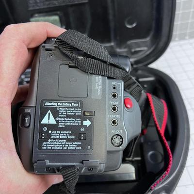 Compact VHS Movie Camera with Case