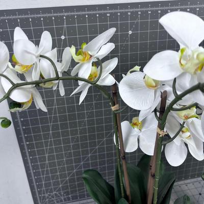 3 FAUX Orchid Plants 