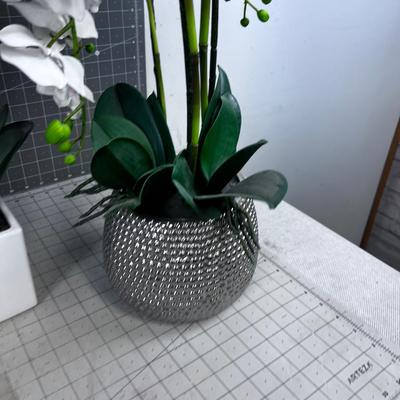 3 FAUX Orchid Plants 