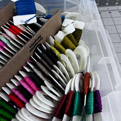 Tub full of Embroidery Threads Floss