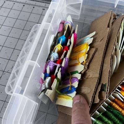 Tub full of Embroidery Threads Floss