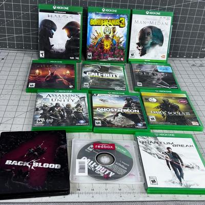 Large Lot of XBOX 1 Games in Cases 