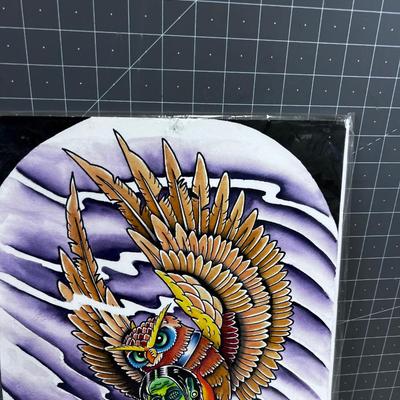 Owl and Zombie Head ART WORK