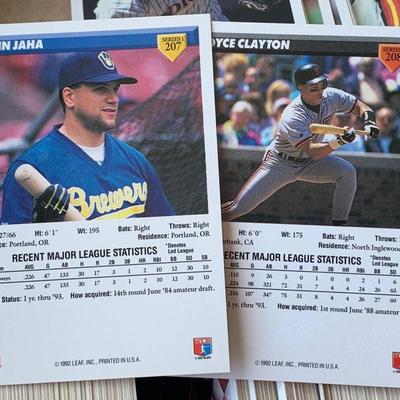 ~ 1500 Clean Baseball Cards 1992 & 1996