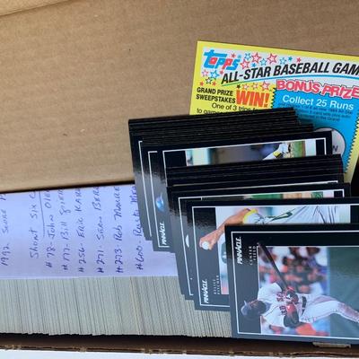 1980s Baseball Card Lot 1991 Topps 1990 Leaf Near Mint