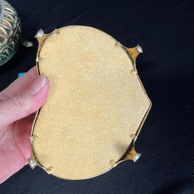 Vintage metal jewelry boxes