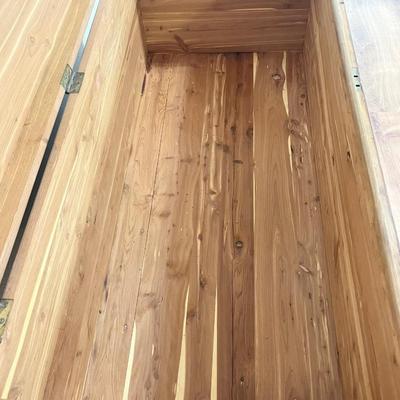 H. PUKOF ~ Large Vtg. Solid Wood Cedar Chest ~ *Read Details