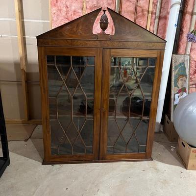 Drop Front Chest with Glass Front Cabinet (LR-MG)