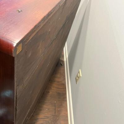 Drop Front Chest with Glass Front Cabinet (LR-MG)