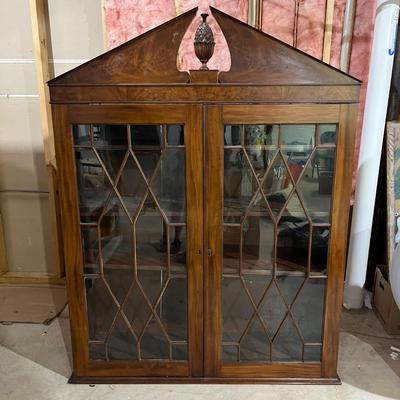 Drop Front Chest with Glass Front Cabinet (LR-MG)