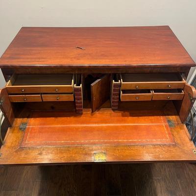 Drop Front Chest with Glass Front Cabinet (LR-MG)