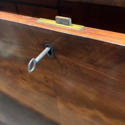 Drop Front Chest with Glass Front Cabinet (LR-MG)