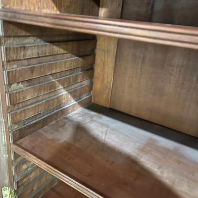 Drop Front Chest with Glass Front Cabinet (LR-MG)