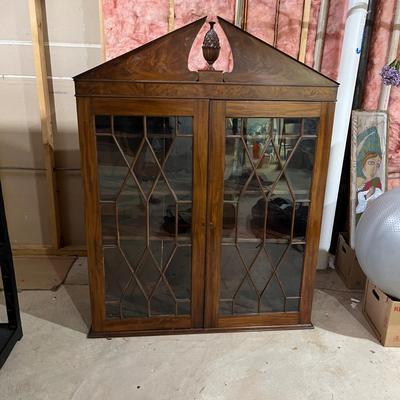 Drop Front Chest with Glass Front Cabinet (LR-MG)