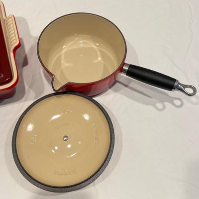Le Creuset Sauce Pan & Heritage Stoneware (DR-SS)