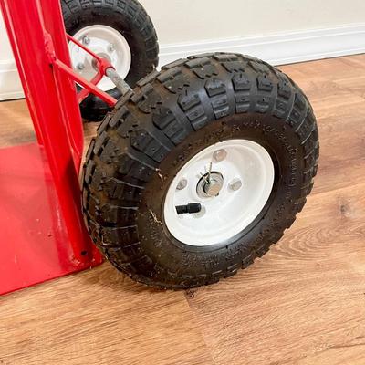 Red Metal Hand Truck