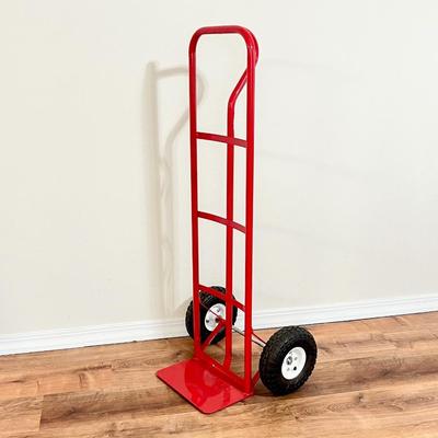 Red Metal Hand Truck