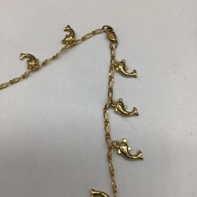 Dolphin charms necklace