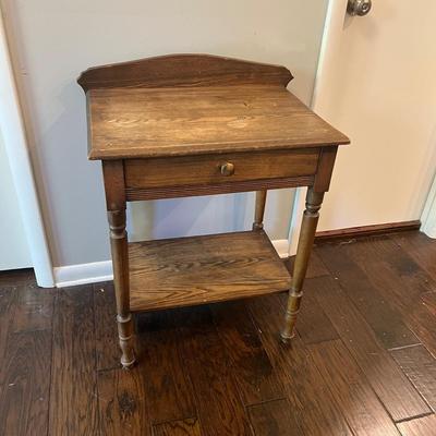 One Drawer Wooden Side Table (LR-RG)