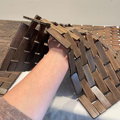 Wood Placemats w/ 8-Person OneidaCraft Flatware Set (DR-SS)