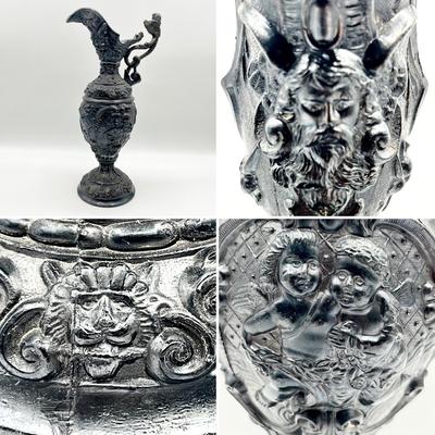 Pair (2) ~ Vtg. Metal Decorative Candle Holders