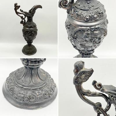 Pair (2) ~ Vtg. Metal Decorative Candle Holders