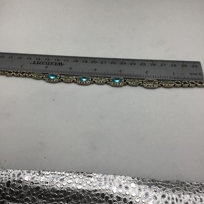 Turquoise charm bracelet