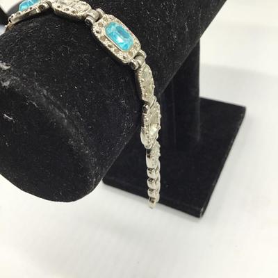 Turquoise charm bracelet