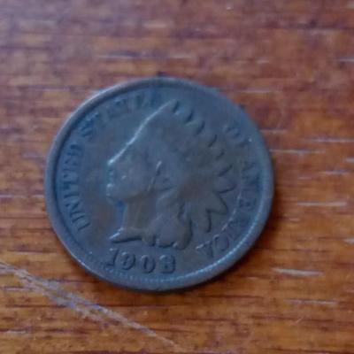 LOT 71 1908 INDIAN HEAD PENNY