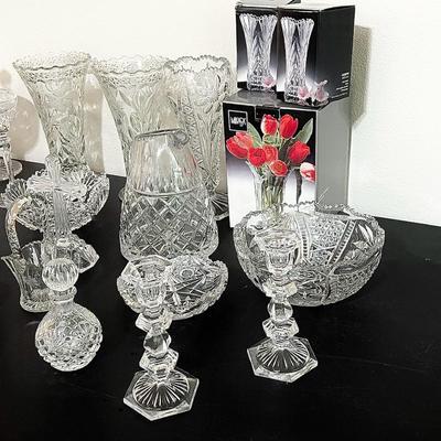 24 Piece Assorted Crystal / Glassware