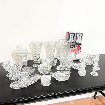 24 Piece Assorted Crystal / Glassware